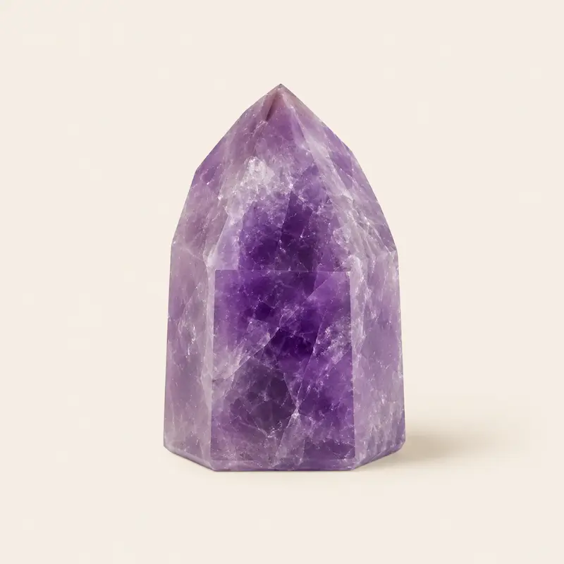 Amatista — piedra natural para intuición espiritual y equilibrio