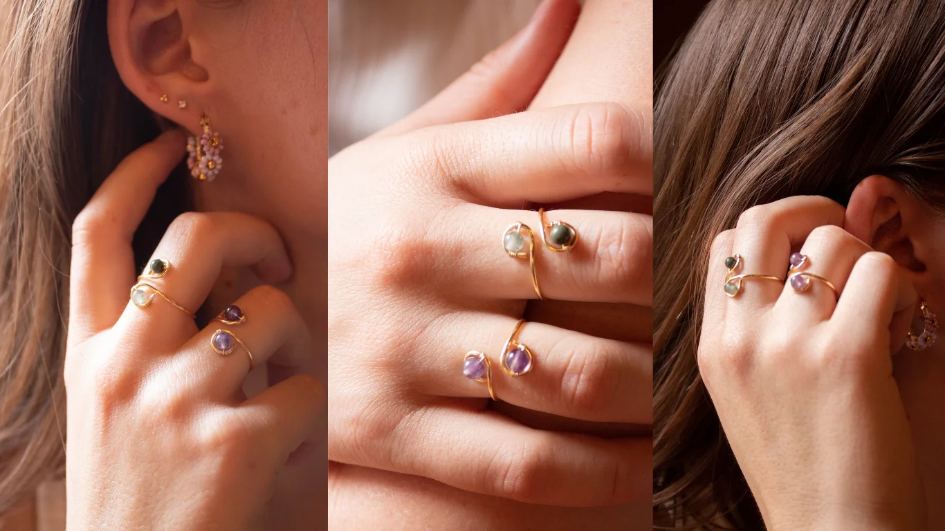 Anillos Cadie en la mano